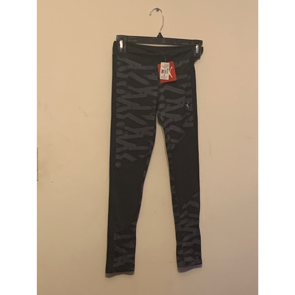 Puma black and gray leggings size medium